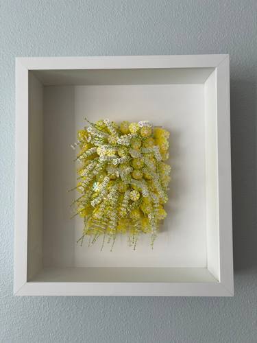 Original Abstract Botanic Mixed Media by Devi Vallabhaneni