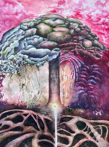 Original Abstract Garden Paintings by Karina Kravchenko