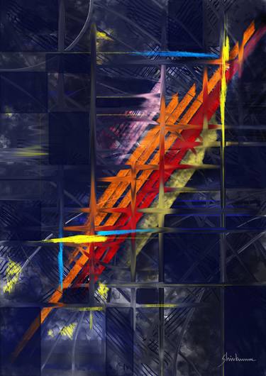 Original Contemporary Abstract Digital by Shivkumar S