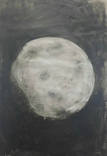 Original Abstract Expressionism Outer Space Drawings by Sundas Abbasi