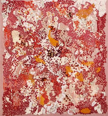 Original Abstract Nature Mixed Media by Roja Amiri