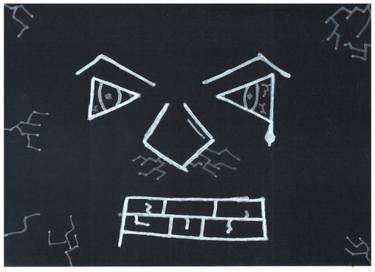 Original Black & White Language Mixed Media by Beznea Mihai