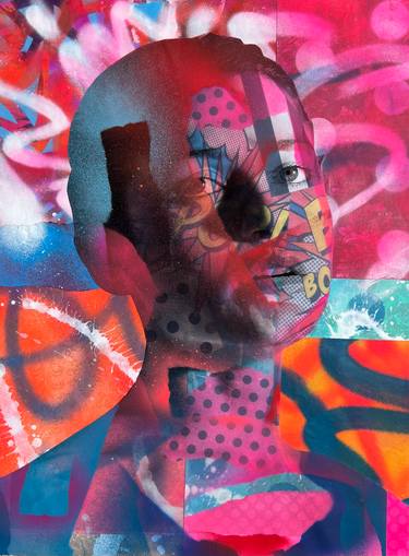 Original Pop Art Abstract Collage by Mark Engel