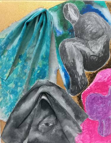 Original Abstract Mixed Media by Sze Ching Yeung