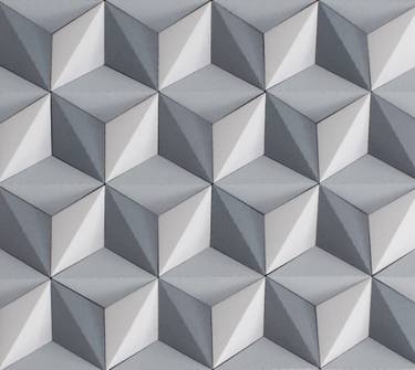 Original Abstract Geometric Sculpture by Kinga Kubowicz