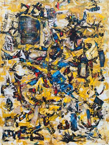 Original Modernism Abstract Mixed Media by Enexto Budu