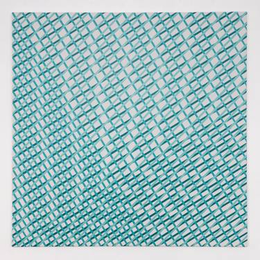 Original Opart Abstract Painting by Barbara Höller