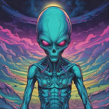 Original Artificial Intelligence Outer Space Digital by Ayoub Nakri