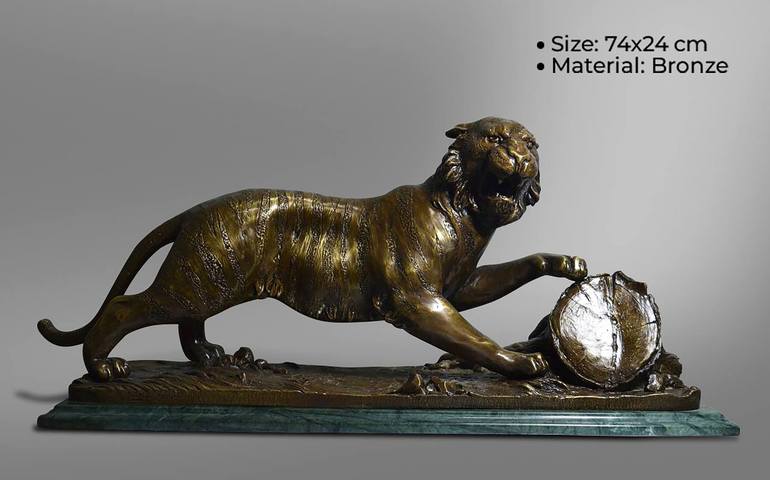 Original Abstract Animal Sculpture by Olena Bezpalko