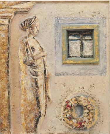 Original Classicism Classical Mythology Mixed Media by Pelagia Mosaic Art