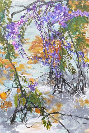 Original Algorithmic Abstract Paintings by Tina  Ding