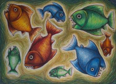 Original Realism Nature Drawing by Ismed Harryadi