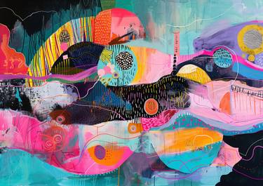 Print of Abstract Expressionism Abstract Paintings by Marina Mark