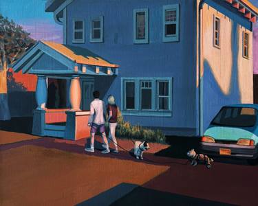 Original Realism People Painting by Pq Haus