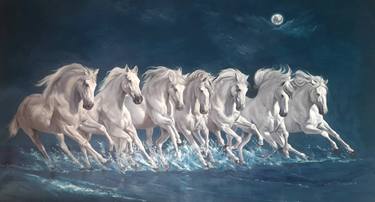 Original Expressionism Animal Paintings by Athaangart Studio