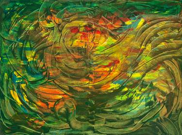 Original Abstract Expressionism Abstract Painting by Maksim Gorshkov