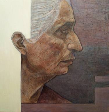 Original Expressionism Women Painting by Linda Aquaro