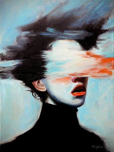 Original Surrealism People Painting by Kresimir Kargacin