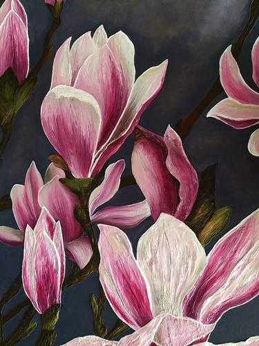Original Figurative Floral Mixed Media by Hanna Y