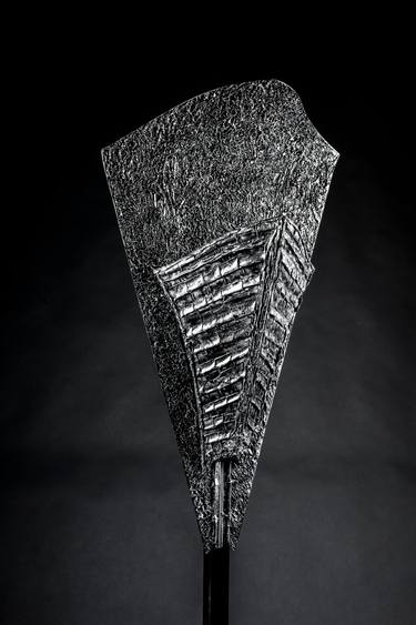 Original Futurism Outer Space Sculpture by Luca Lamperti