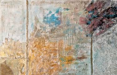 Original Art Deco Abstract Mixed Media by Hassan Boutayab