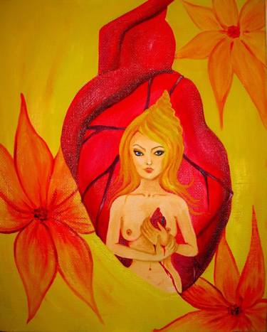 Original Conceptual Religion Painting by Natali Deus Universe