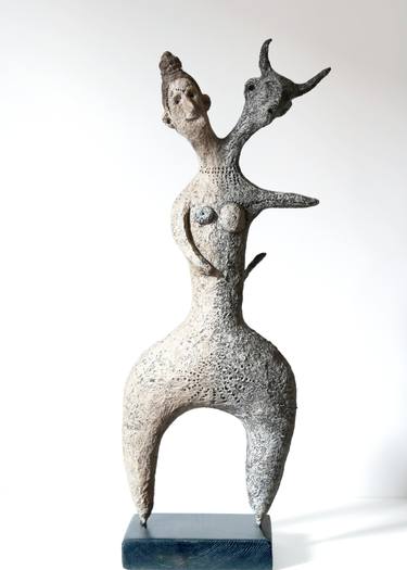 Original Symbolism Classical Mythology Sculpture by Sol Vil