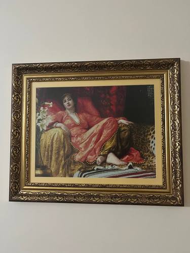 Original Art Deco Women Mixed Media by Hafize Keskin