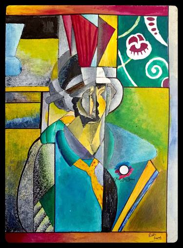 Original Abstract Expressionism Abstract Mixed Media by Riddhi Parmar