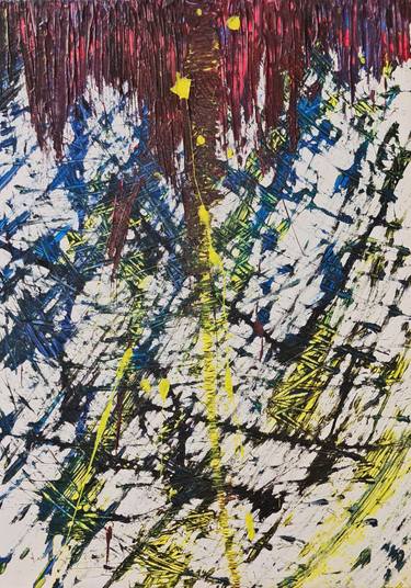 Original Expressionism Abstract Painting by O P V
