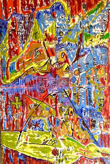 Original Expressionism Language Paintings by Todd Monaghan
