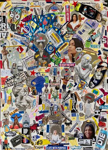 Original Conceptual People Collage by Todd Monaghan