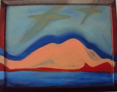Original Surrealism Abstract Painting by Penny Ewles-Bergeron