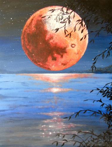 Original Classicism Outer Space Paintings by Blaesius Claude