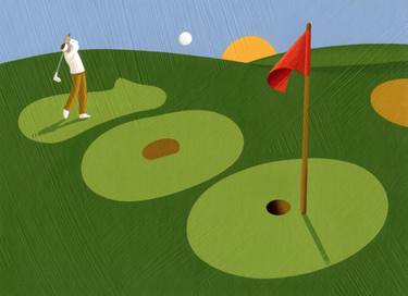 Original Conceptual Sports Paintings by Nik Ad