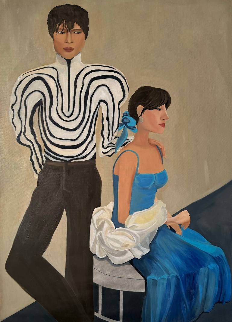 Original Figurative Love Paintings by Anna Antoniuk