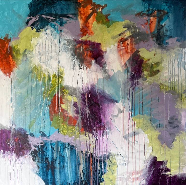 Original Abstract Expressionism Abstract Paintings by Annette Aspen