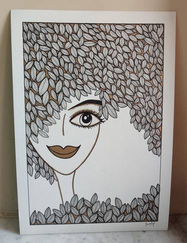 Original Art Deco Abstract Drawings by Swati Prajapat