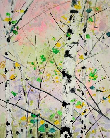 Original Expressionism Tree Paintings by Tanja Vetter
