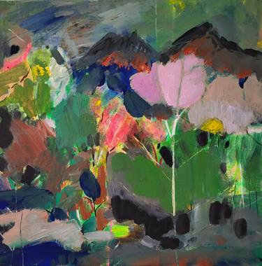 Original Expressionism Landscape Painting by Tanja Vetter