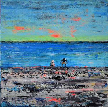 Original Expressionism Beach Paintings by Tanja Vetter