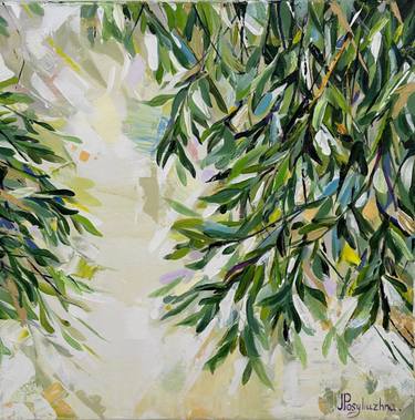 Original Contemporary Botanic Painting by Yuliia Posyliuzhna