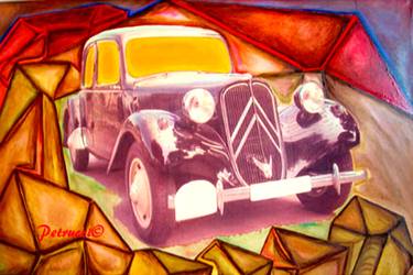 Original Conceptual Car Mixed Media by Pasquale Petrucci