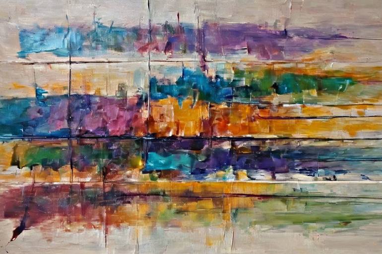 Original Abstract Expressionism Abstract Digital by Karin Blankchtein Algazi