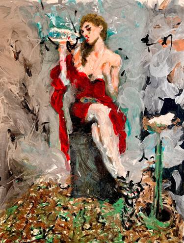 Original Expressionism Women Mixed Media by Daniela Militello