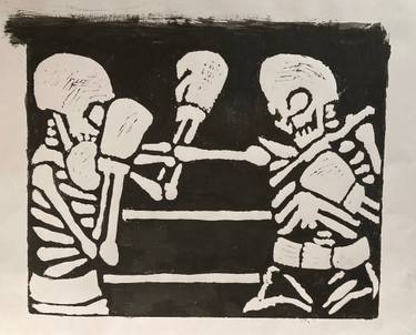 Original Black & White People Printmaking by Andrew Connor