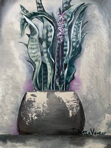 Original Art Deco Botanic Painting by Juliette Venter