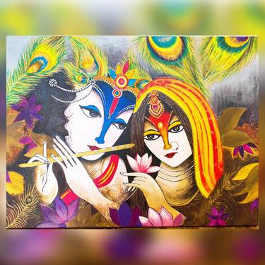 Original Abstract Expressionism Classical Mythology Paintings by Arpana Anand