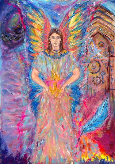 Original Art Deco Classical Mythology Paintings by Inessa Light Art
