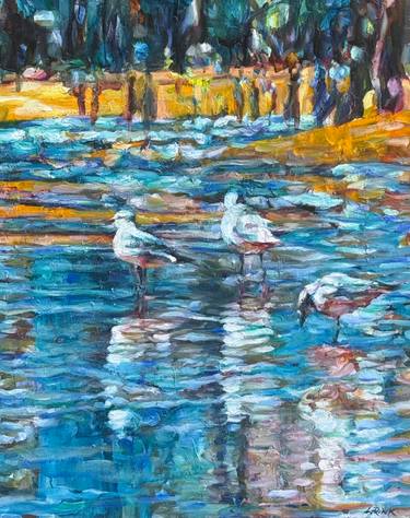 Original Expressionism Animal Painting by Lisa Rink